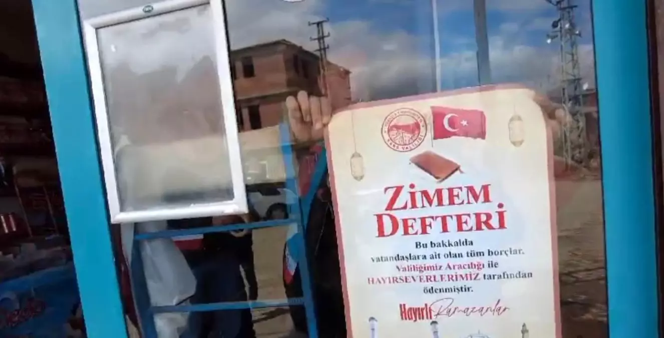 Kars'ta Zimem Defteri Projesi ile bakkalların borçları ödendi