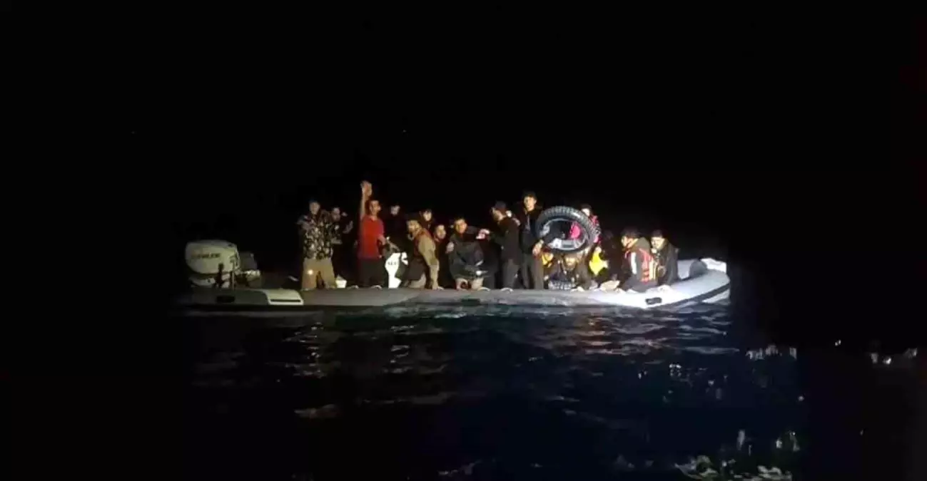 Muğla'nın Datça ilçesinde 41 düzensiz göçmen yakalandı