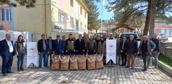 Afyonkarahisar'da çiftçilere devlet destekli korunga tohumu dağıtıldı