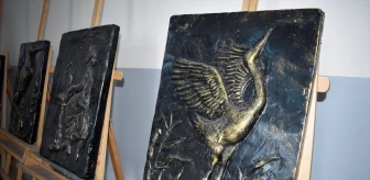 Bitlis Ziya Eren Güzel Sanatlar Lisesi Öğrencileri Yıl Sonu Sergisi İçin Hazırlanıyor
