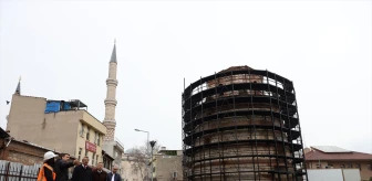 Edirne'deki Makedon Kulesi'nin Restorasyon Çalışmaları Devam Ediyor