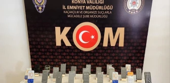 Konya'da Kaçakçılık Operasyonunda Binlerce Tütün Mamulü ve Kaçak Alkollü İçecek Ele Geçirildi