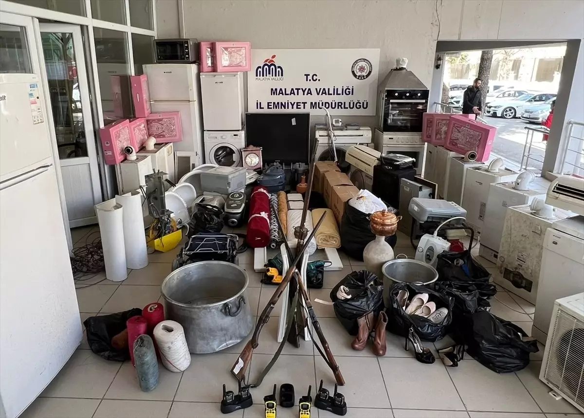 Malatya'da nitelikli hırsızlık operasyonunda 6 şüpheli tutuklandı