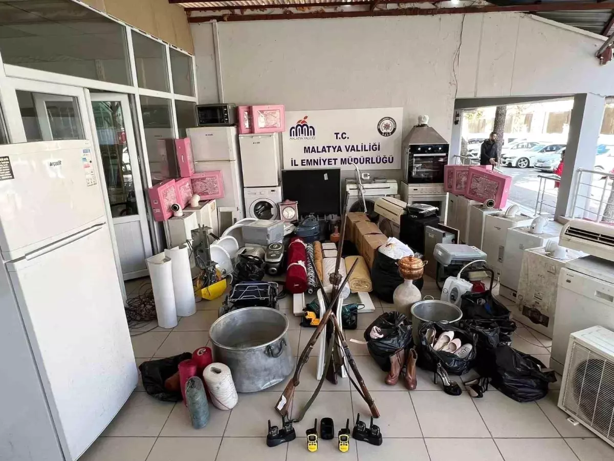 Malatya'da Organize Hırsızlık Yapan Suç Örgütüne Operasyon