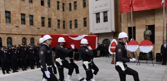 Şırnak'ta trafik kazasında şehit olan polis memuru için tören düzenlendi