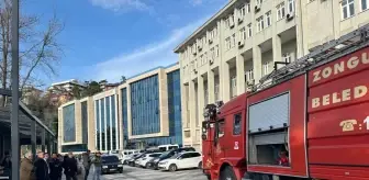 Zonguldak Adliyesi'nde çıkan yangın paniğe neden oldu