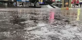 Aksaray'da Sağanak ve Dolu Yağışı