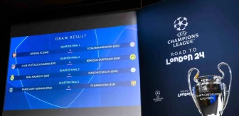 UEFA Şampiyonlar Ligi'nde Çeyrek Final ve Yarı Final Eşleşmeleri Belli Oldu