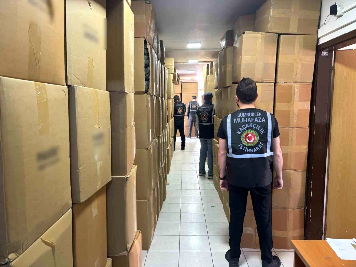 Mersin ve Ankara'da 252 Milyon Lira Değerinde Kaçakçılık Operasyonu