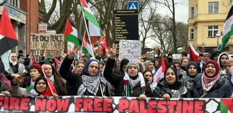 Berlin'de Filistin'e Destek Gösterisi Yapıldı