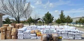 Ankara'da 29 Ton Kaçak Tütün Ele Geçirildi
