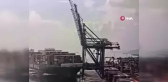Milyonluk liman kazasının güvenlik kamera görüntüleri ortaya çıktı
