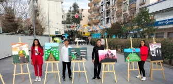 Şırnak'ın Cizre ilçesinde Çanakkale Zaferi resim sergisi düzenlendi