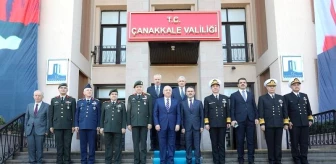 Milli Savunma Bakanı Yaşar Güler Çanakkale Valiliğini Ziyaret Etti