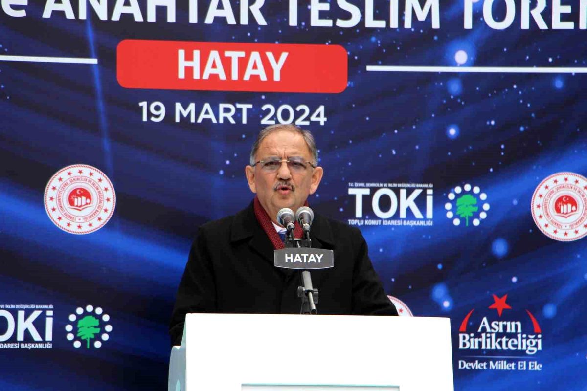 Bakan Özhaseki, 'TOKİ'miz son 22 yıl içerisinde 1 milyon 340 bin konut yaptı'