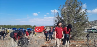 Konya'da Orman Haftası etkinlikleri kapsamında fidanlar toprakla buluştu