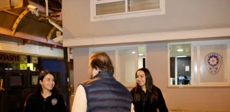 Cumhur İttifakı'nın Marmaris Belediye Başkan adayı Serkan Yazıcı, gece çalışanları ziyaret etti