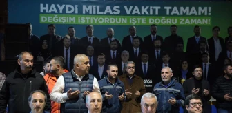 Cumhur İttifakı'nın Muğla Büyükşehir Belediye Başkan adayı Aydın Ayaydın, Milas'ta vatandaşlarla iftarda buluştu