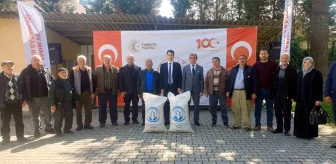 Bursa'da çiftçilere yağlık aspir tohumu dağıtıldı