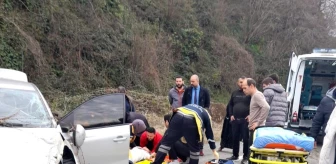 Rize'de trafik kazasında 2 kişi ağır yaralandı