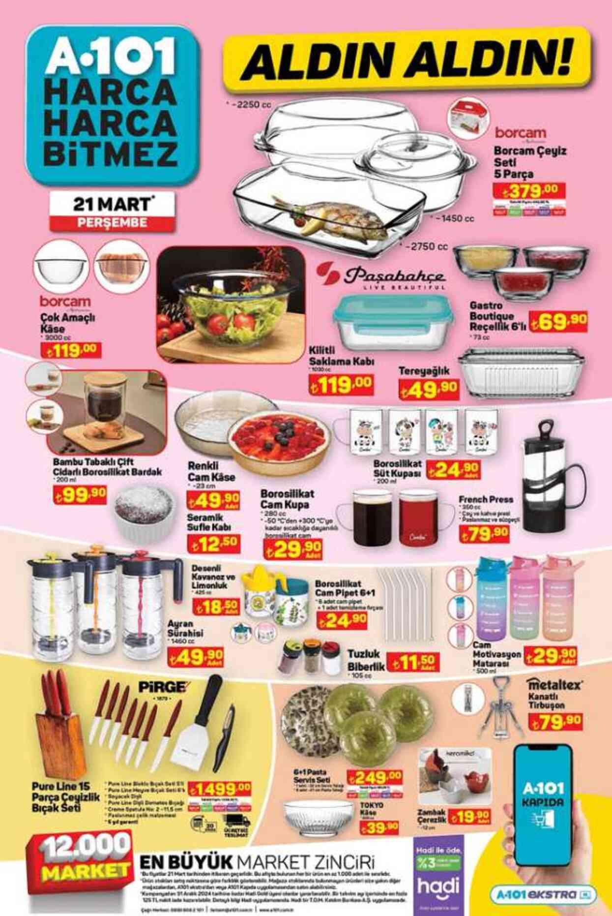 A101 AKTÜEL (21 MART) KATALOĞU | A101 kataloğunda neler var?