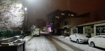 Karlıova ilçesinde kar yağışı etkili oldu