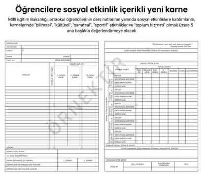 MEB KARNELERE NE EKLEDİ? Öğrenci karnelerine sosyal etkinliklere katılım durumları nasıl işlenecek?