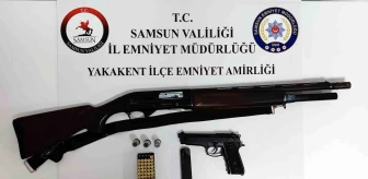 Samsun'da Ruhsatsız Silah ve Radar Tespit Cihazı Ele Geçirildi