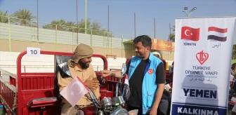 TDV Yemen'de 100 kişiye 3 tekerlekli motosiklet dağıttı
