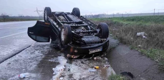 Adıyaman'da dolu yağışı sonucu trafik kazası
