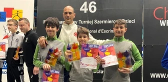Türkiye 46. Uluslararası Çocuk Eskrim Turnuvası'nda 3 madalya kazandı
