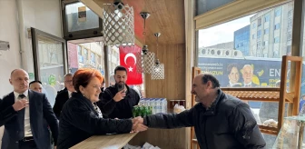 Meral Akşener Tekirdağ'da esnaf ziyaretleri gerçekleştirdi