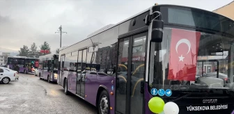 Yüksekova Belediyesi Filosuna 5 Otobüs Ekledi