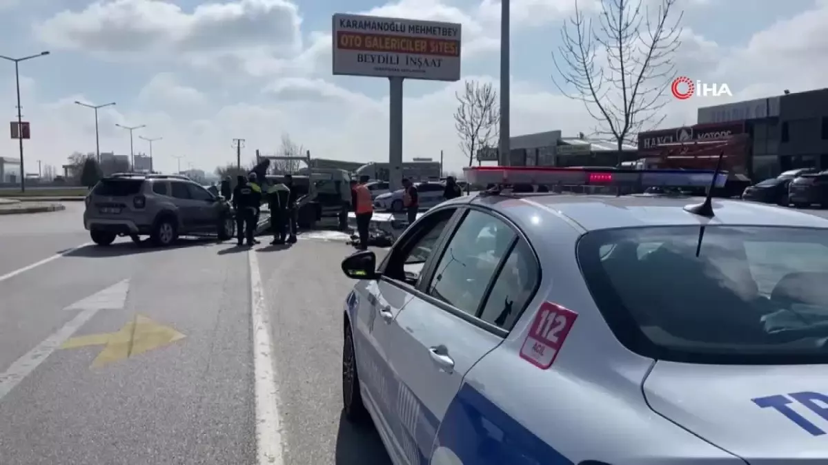 Cip kamyona arkadan çarptı: 1 yaralı