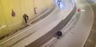 Şişli'de polis memurunun şehit olduğu feci kaza kamerada