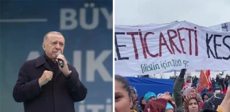 'Cumhurbaşkanı Erdoğan'ın Ankara Mitinginde pankart açanlar gözaltına alındı' iddiasına İletişim Başkanlığı'ndan yalanlama