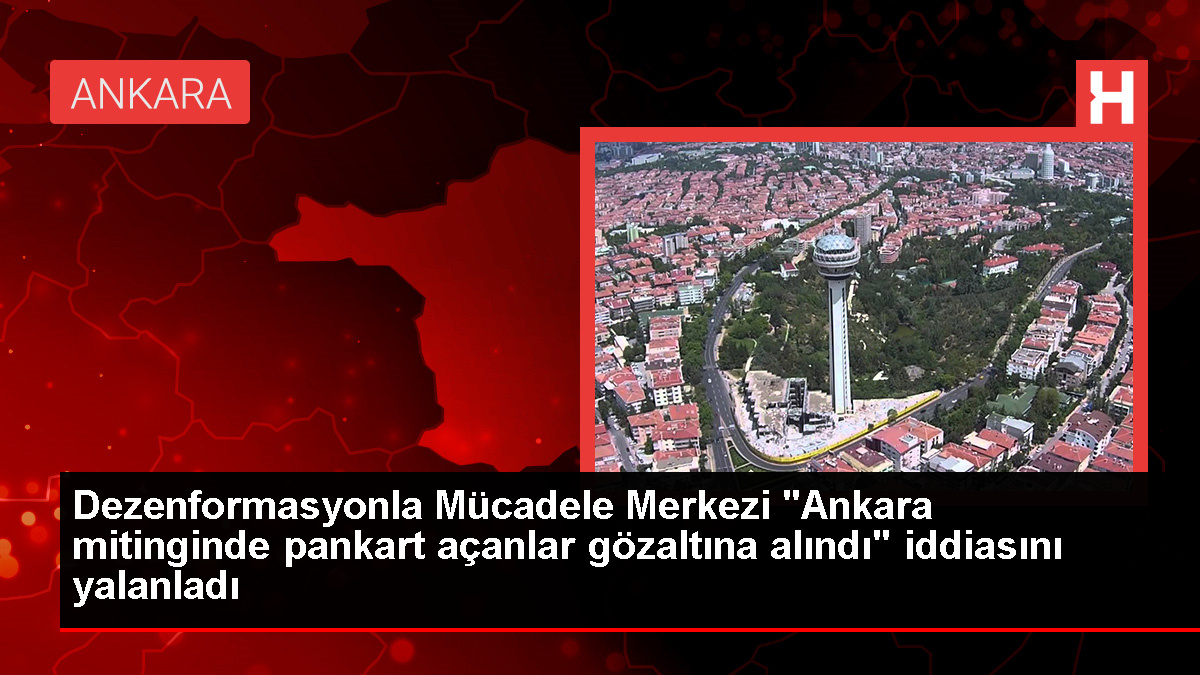 Cumhurbaşkanı Erdoğan'ın katıldığı Ankara Mitinginde pankart açanlar gözaltına alınmadı