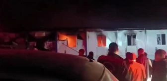 Kahramanmaraş'ta İşçi Konteynerinde Yangın Çıktı