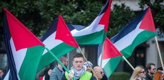 Karadağ'da İsrail'in Gazze'ye saldırılarını protesto gösterisi