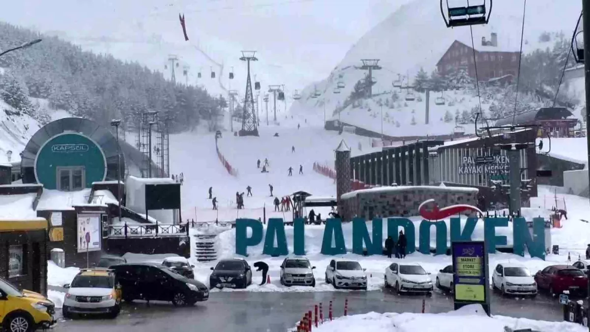 Erzurum'da Mart Ayında Kayak Keyfi