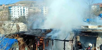 Malatya'da barakada çıkan yangın söndürüldü
