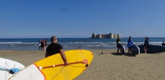 Mersin'de Kürek Sörfü Etkinliği Yapıldı