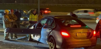 TEM Otoyolu'nda Otomobil Kazası: 1 Ölü, 1 Ağır Yaralı