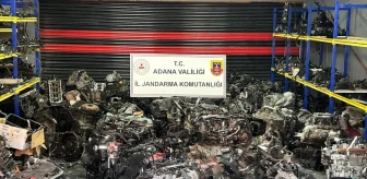 Adana'da 96 gümrük kaçağı otomobil motoru ele geçirildi