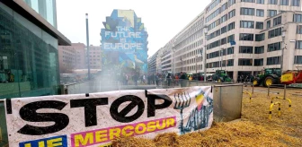 Belçikalı çiftçiler AB tarım politikalarını protesto etti