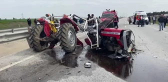 Edirne'de kazada traktör sürücüsü feci şekilde can verdi