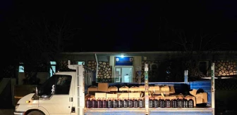Mardin'de Kamyonette 1500 Litre Kaçak Alkol Ele Geçirildi