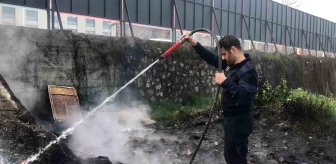 Bursa'da ot yangınından çıkan dumanlar göğü kapladı