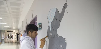 Tunceli Güzel Sanatlar Lisesi Öğrencileri Hastane Duvarlarını Resimlerle Güzelleştirdi