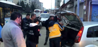 Çorlu'da Alkollü Sürücü Çöp Konteynerine ve Araça Çarptı